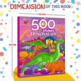 My First 500 Dinosaur Sticker Activity Book for Kids, Children and Toddlers – Fun Activity with Coloring – Ages 3+ Years - Retail Maharaj