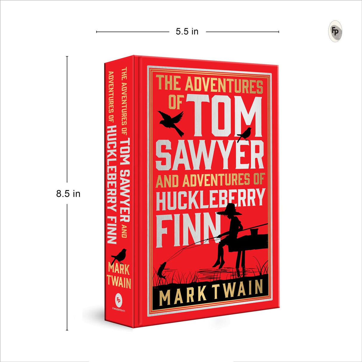 The Adventures of Tom Sawyer & Adventures of Huckleberry Finn (Deluxe Hardbound Edition) (Fingerprint Classics) - Retail Maharaj