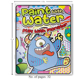 Paint with Water: Play with Monsters Spooky and silly monster scenes come alive with water! | Easy, mess-free painting | Ages 3–6 | 1+ Hour of Fun and Imagination - Retail Maharaj