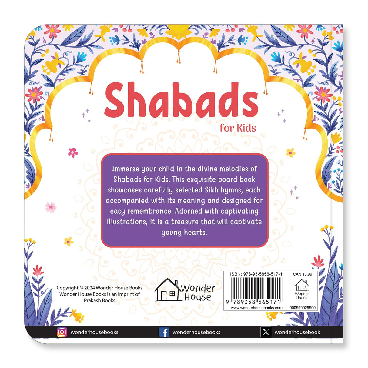 Shabads for Kids – Illustrated Board Book of Sikh Hymns in Punjabi & English: Easy-to-Understand Shabads with Meaning | Teach Sikh Values, Faith & ... in Two Languages (Illustrated Prayer Books) - Retail Maharaj