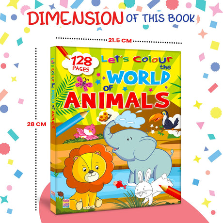 Let’s Colour the World of Animals: Activity & Colouring Book for Kids Ages 3–9 | Perfect Gift for Drawing, Painting & Creativity | Premium Paper Quality - Retail Maharaj