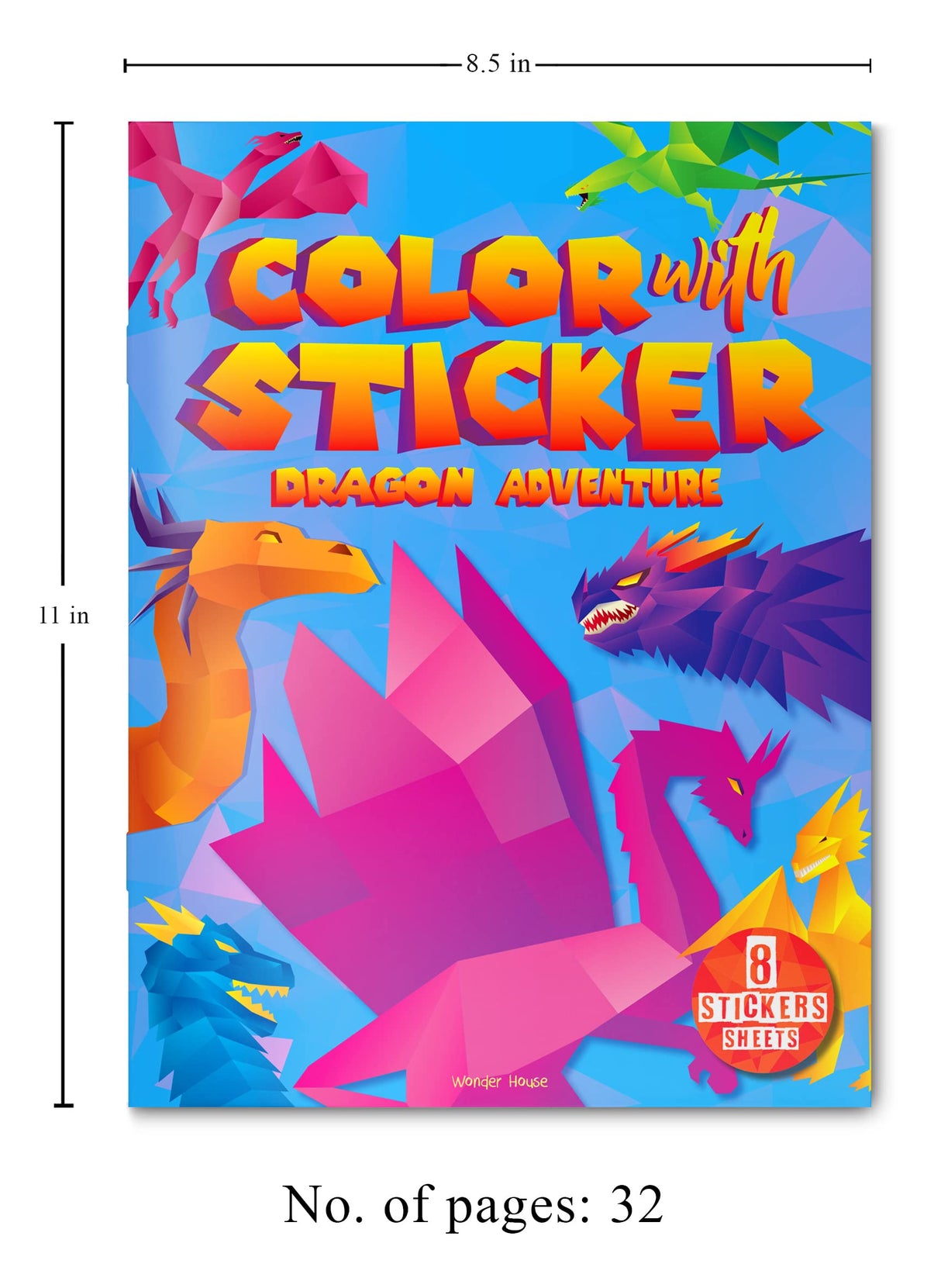 Color with Sticker - Dragon Adventure - Retail Maharaj