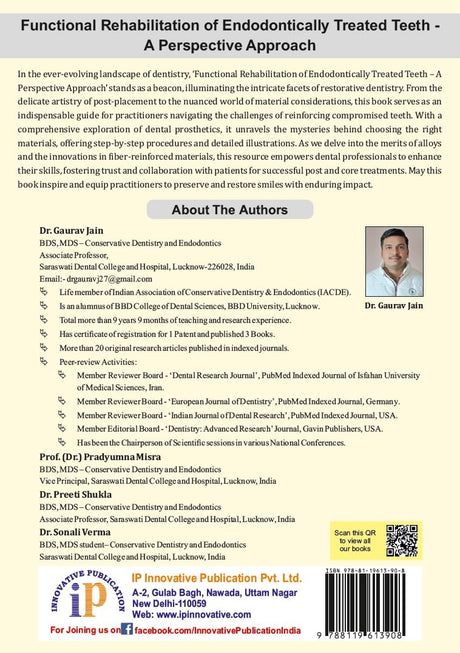 Functional Rehabilitation of Endodontically Treated Teeth - A Perspective Approach - Retail Maharaj