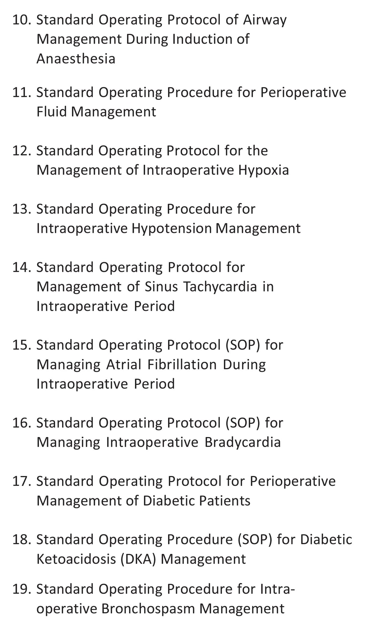 Standard Operating Protocols in Anaesthesia - Retail Maharaj