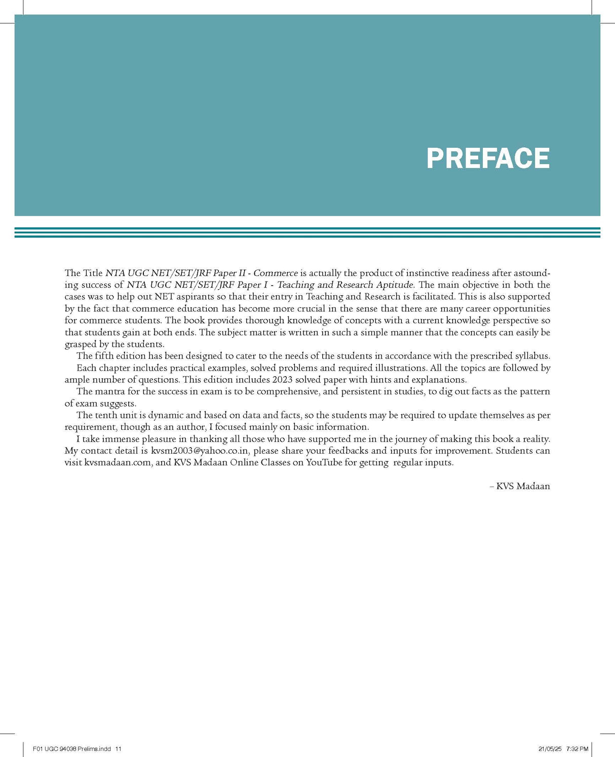 Pearson NTA UGC NET/SET/JRF Paper -II Commerce 2025 | Solved Paper Aug '24 & June'25 | FY 25-26 Tax slab | Chapterwise Practice Questions - Retail Maharaj