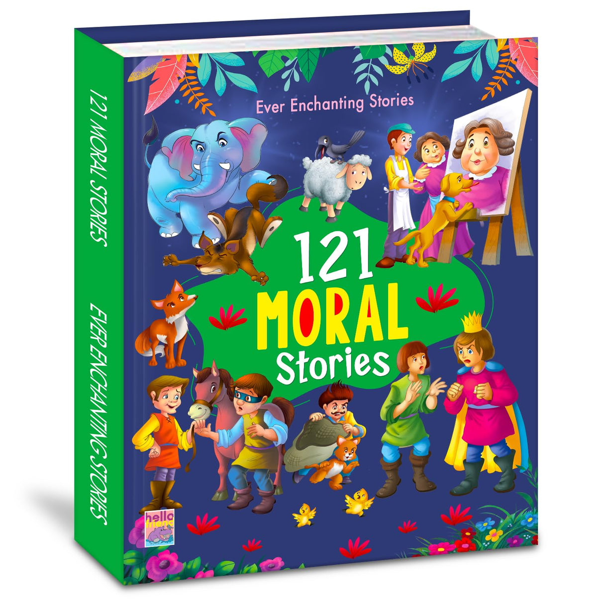 121 Moral Stories - Illustrated Story Books for Kids and Childrens - Bedtime Short Stories with Colourful Pictures in English | Hello Friend Books - Ages 3+ Years (121 Short Stories Book) - Retail Maharaj