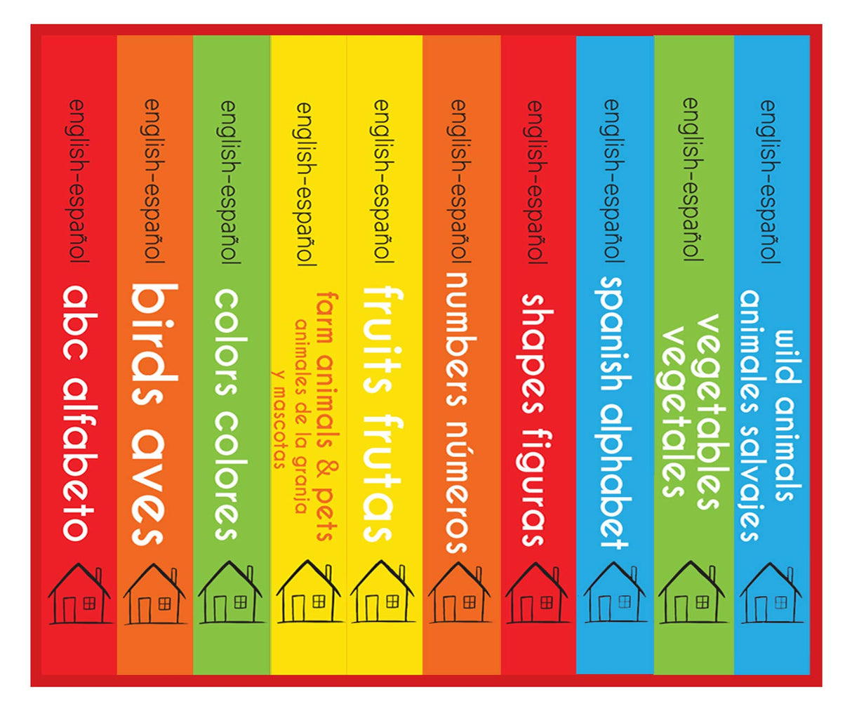 My First English - Español Learning Library (Mi Primea English - Español Learning Library) : Boxset of 10 English - Spanish Board Books - Retail Maharaj