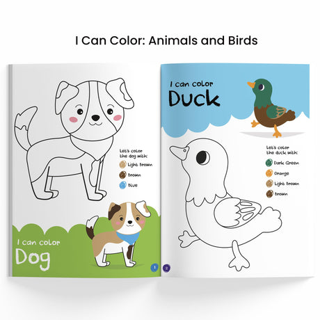 I Can Color Pack: Set of 4 Fun & Easy Coloring Books for Toddlers and Preschool Kids | Boost Creativity, Motor Skills & Learning | Perfect Gift for ... Early Learning Series] (I Can Color Series) - Retail Maharaj