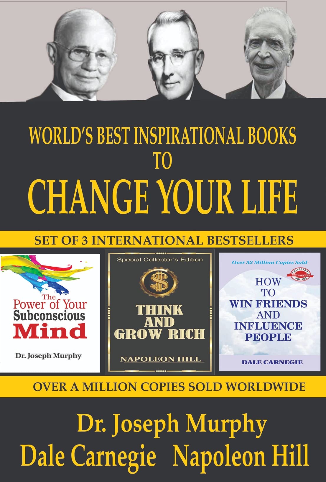 World's Best Inspirational Books To Change Your Life : The Power of Subconscious Mind; Think and Grow Rich; How To Win friends and Influence People - Retail Maharaj