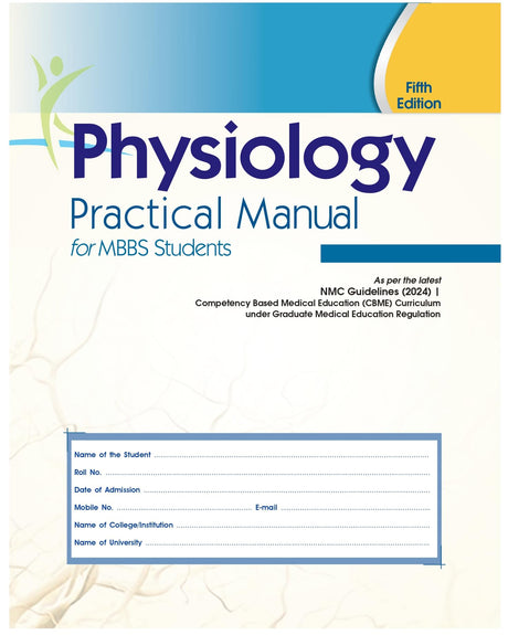 Physiology Practical Manual for MBBS Students, 5/e (PB 2026) - Retail Maharaj