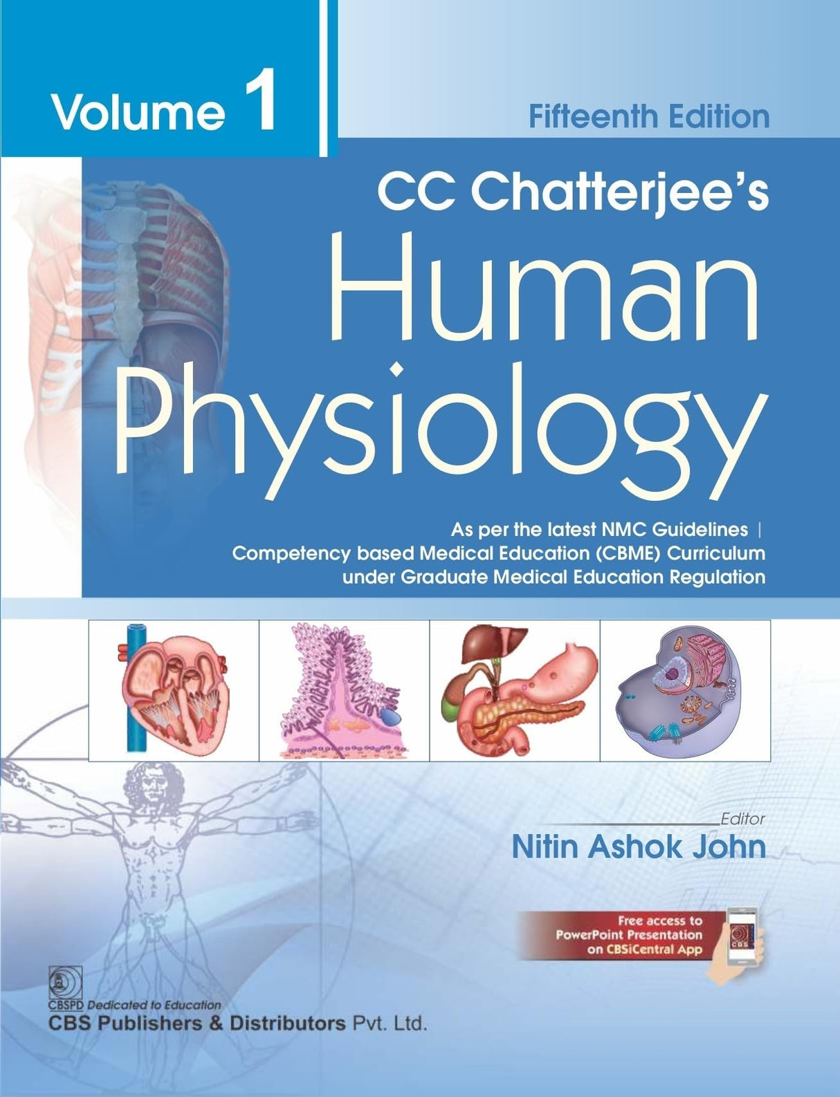 CC Chatterjee's Human Physiology Volume 1, 15th Edition - 2025 - Retail Maharaj