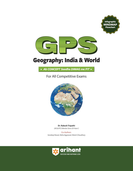 Arihant GPS Geography India and World Book 2025 | GS and General Knowledge Guide for UPSC, IAS, State PCS, SSC, Railway, Police, NDA, CDS and ... World History, Culture | English Medium - Retail Maharaj