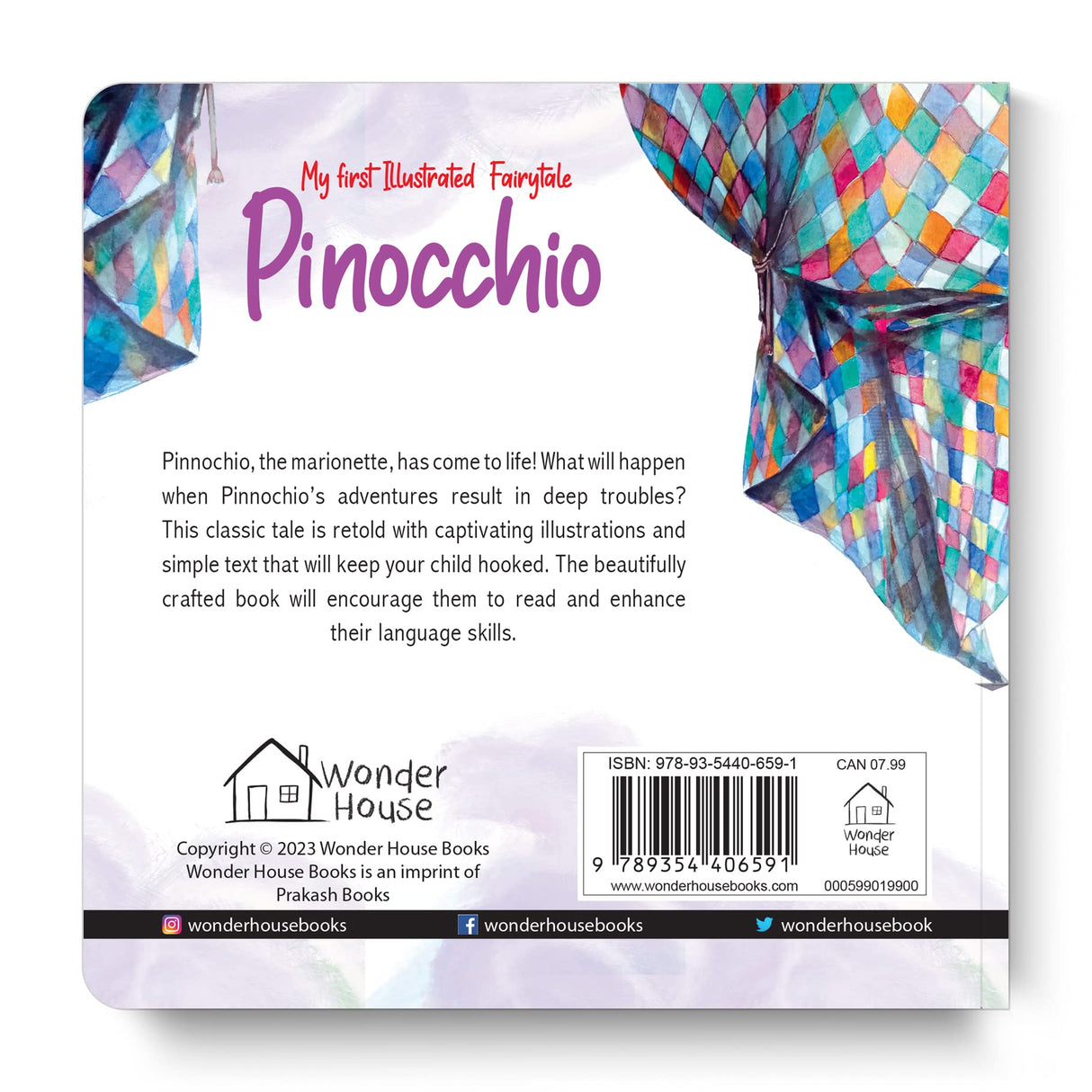 My first Illustrated Fairytale Board Book - Pinocchio Board Book - Retail Maharaj