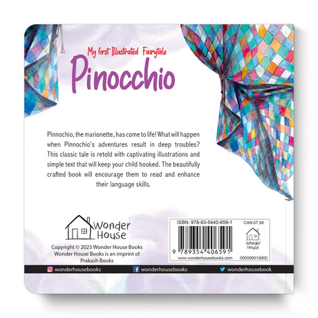 My first Illustrated Fairytale Board Book - Pinocchio Board Book - Retail Maharaj