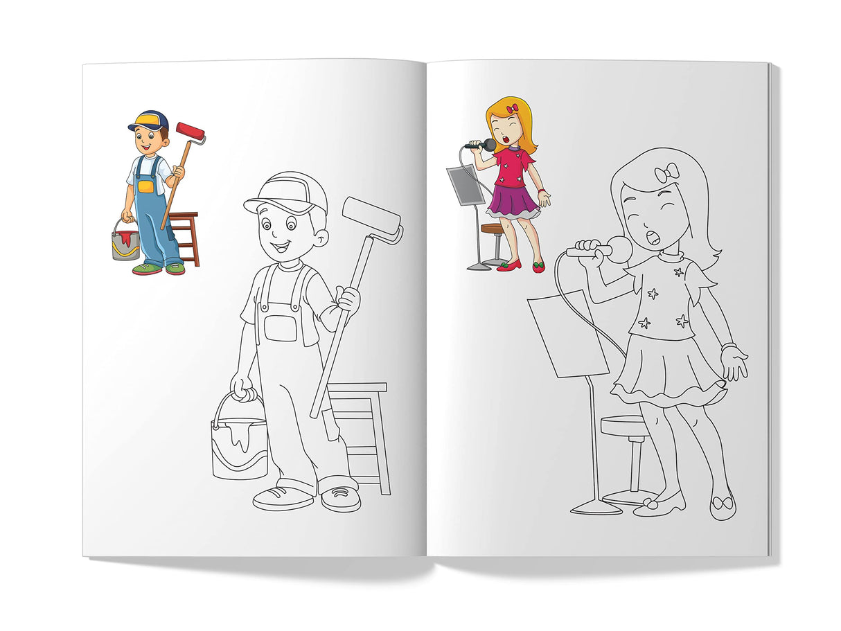 Little Artist Series People Around Us: Copy Colour Books - Retail Maharaj