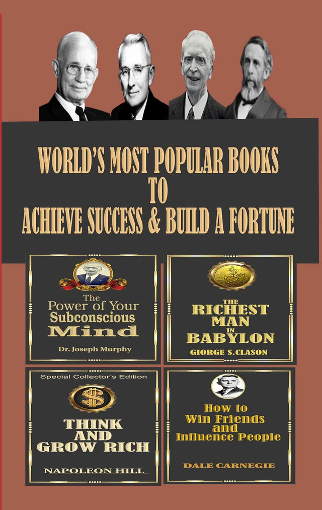World’s Most Popular Books to Achieve Success and Build a Fortune (Set of 4 Books) - Retail Maharaj