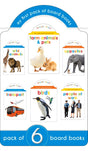 My Super Boxset of Board Books for Kids: Opposites, Wild Animals, Farm Animals & Pets, Birds, Transport, People at Work | Pack of 6 Early Learning Shape Board Books with Fun Cut-Out Design | Bright Picture Books for Babies, Toddlers & Preschoolers | Ages - Retail Maharaj