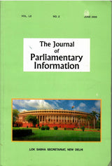 The Journal of Parliamentary Information Vol. LII No. 2, June, 2006