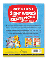 My First Sight Words and Sentences: Activity Book for Children | Build Early Reading & Writing Skills | Ages 4–7 | Fun Practice with Everyday Words - Retail Maharaj