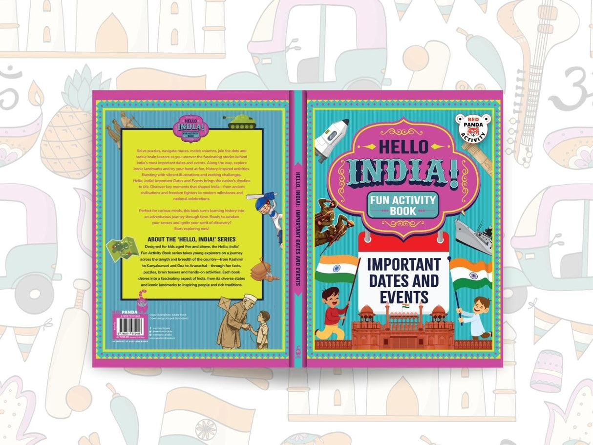 Hello India! Fun India Activity Book: Important Dates and Events - Retail Maharaj