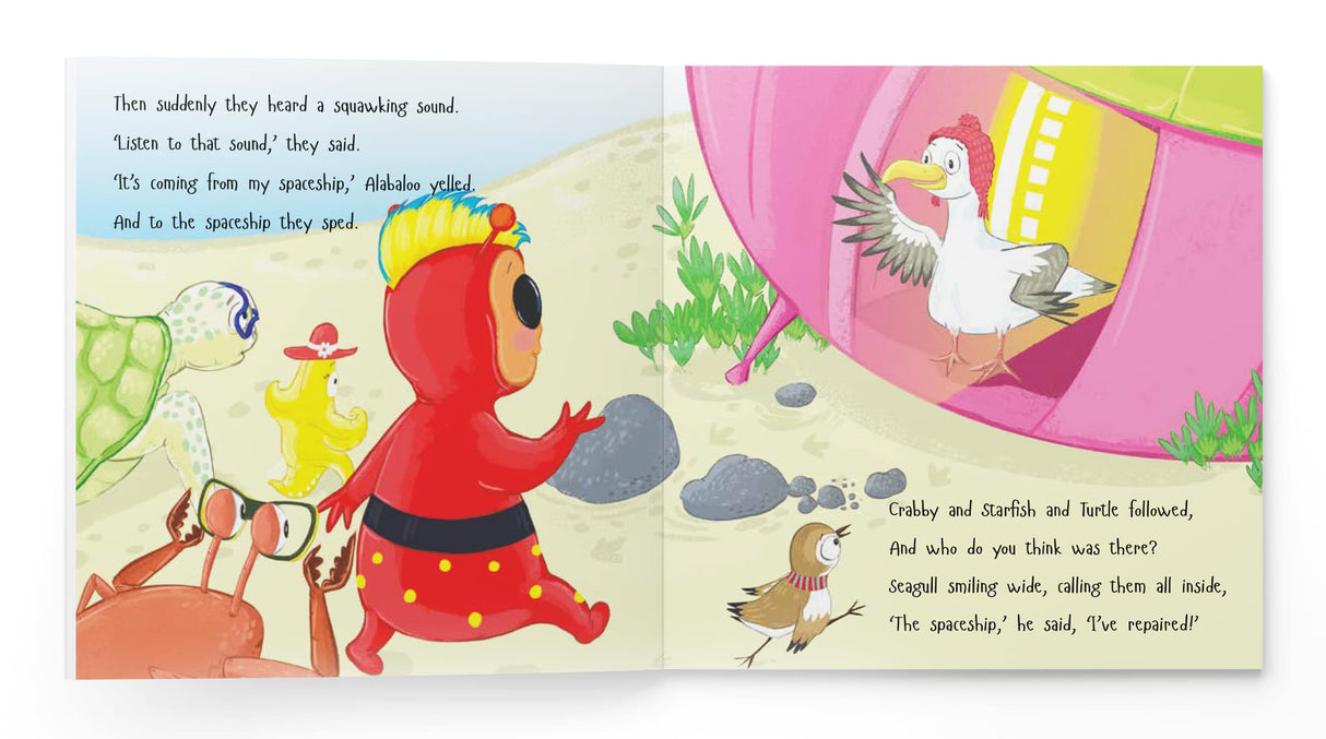 Alabaloo: The Lost Alien [The Always Happy Series] - A Fun Story About Making Friends | Age Group: 5+ | Engaging Children’s Illustrated Picture Book with Important Life Lessons | Heartwarming Story of Friendship and Adventure | Vibrant Illustrations with - Retail Maharaj