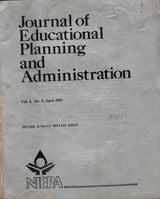 Equity In Education - Silver Jubilee Special Issue On Journal Of Educational Planning And Administration - April 1987
