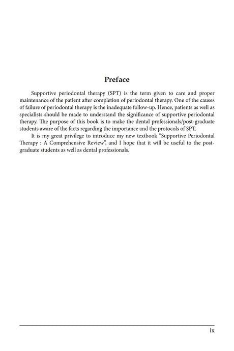 A Textbook of Supportive Periodontal Therapy : A Comprehensive Review For Post Graduate Students(Nov, 2019) - Retail Maharaj