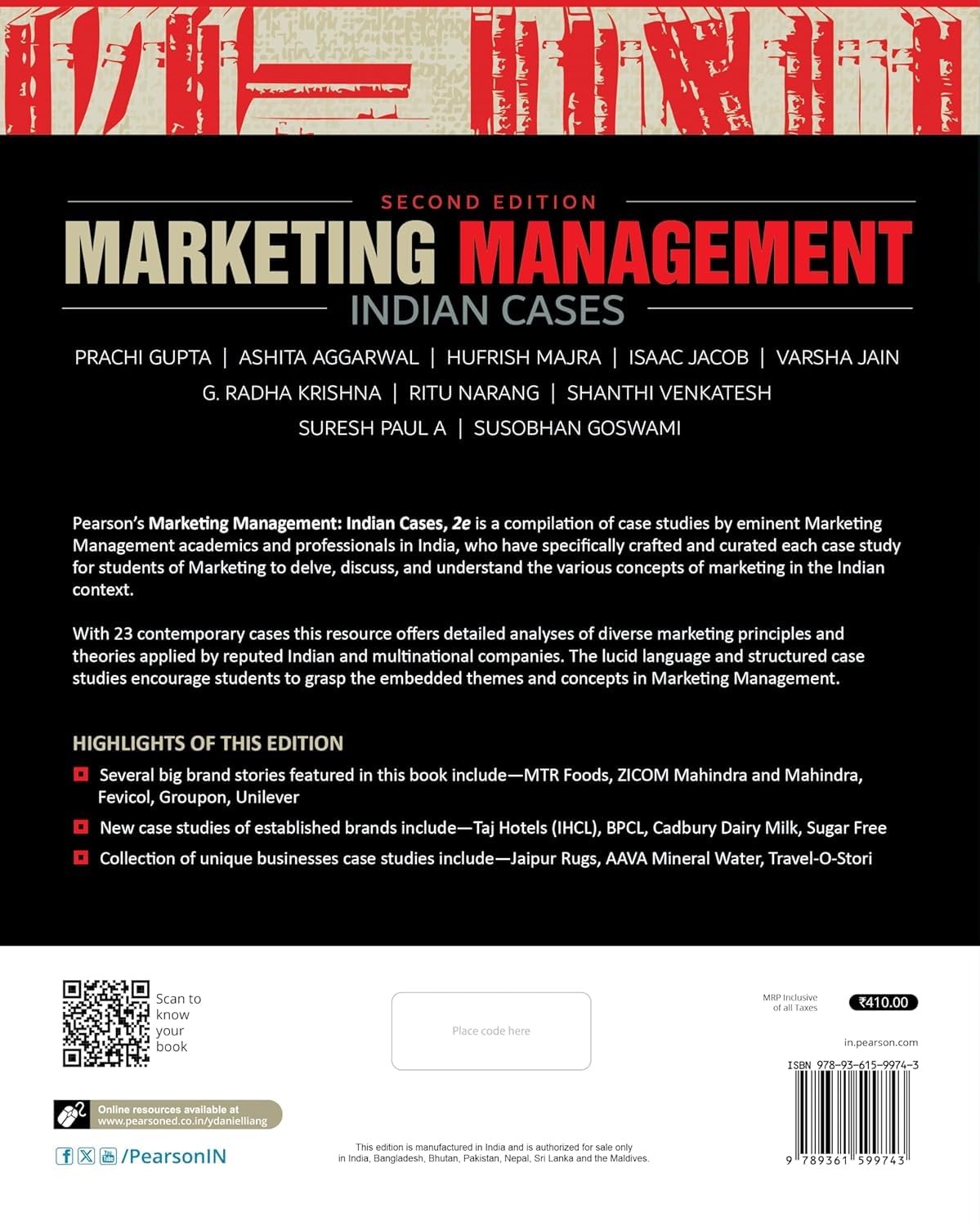 Pearson Combo Books – Marketing Management, (17th Edition) + Marketing Management: Indian Cases, 2nd Edition | Set of 2 Books | MBA & Business Enthusiast | - Pearson - Retail Maharaj
