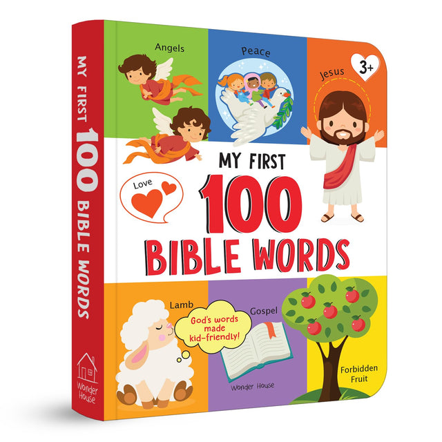My First 100 Bible Words – Illustrated Christian Board Book for Kids: Learn First Faith-Based Words from the Bible with Bright Pictures & Simple Meanings | Early Spiritual Vocabulary Builder for Toddlers & Preschoolers | Ages 2–6 Years - Retail Maharaj