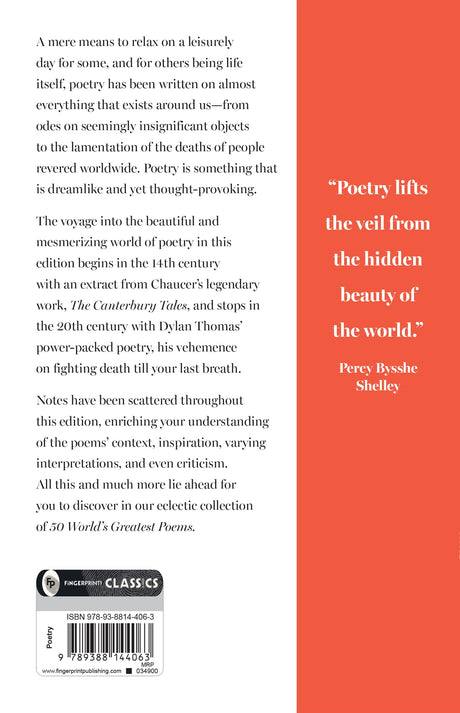 50 World’s Greatest Poems : Collectable Edition - Retail Maharaj