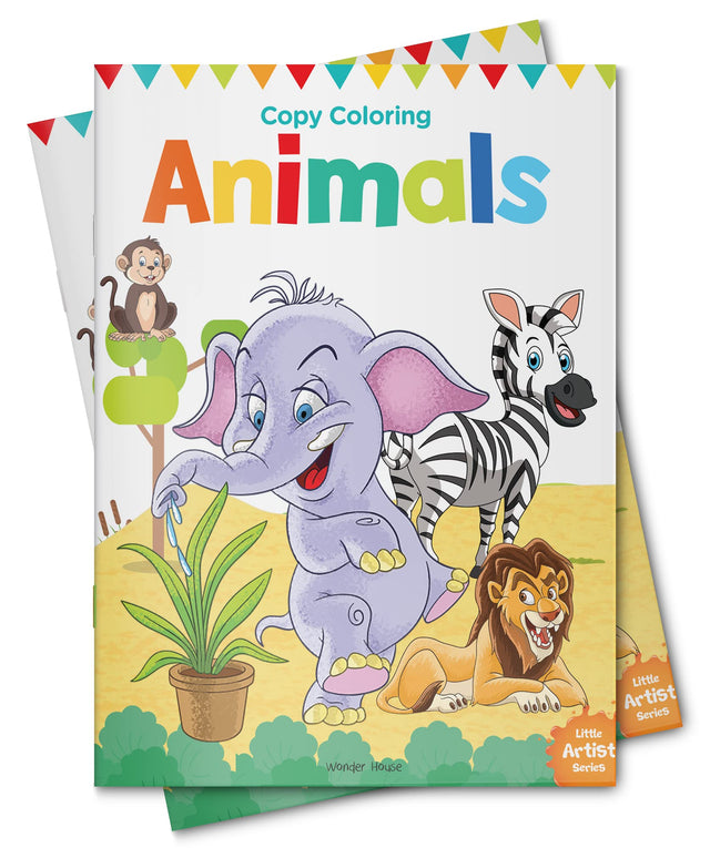 Little Artist Series Animals: Copy Colour Books - Retail Maharaj