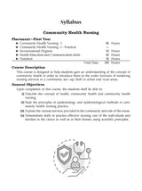 Community Health Nursing for GNM First Year (English Version)