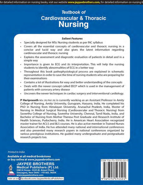 TEXTBOOK OF CARDIOVASCULAR & THORACIC NURSING - Retail Maharaj