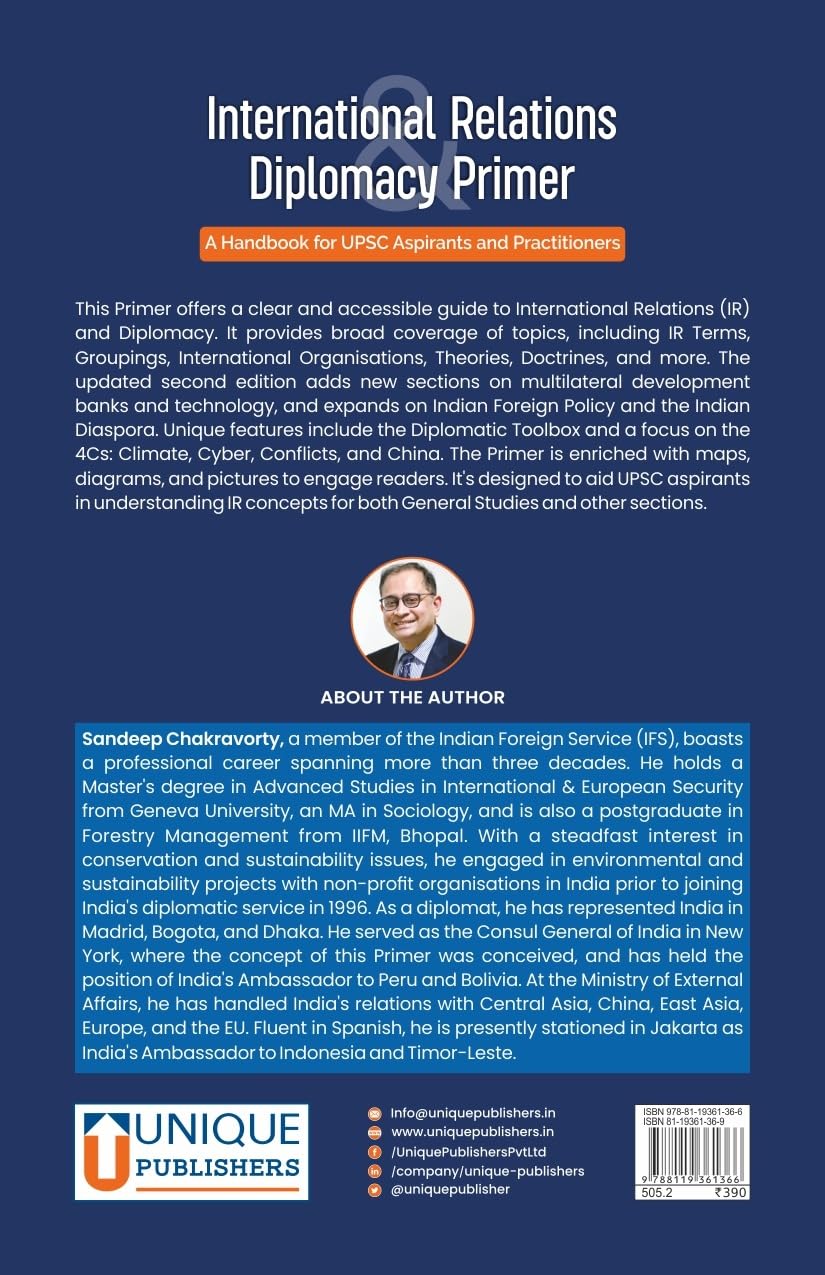 International Relations & Diplomacy Primer: A Handbook for UPSC Aspirants and Practitioners, 2nd Edition - Retail Maharaj