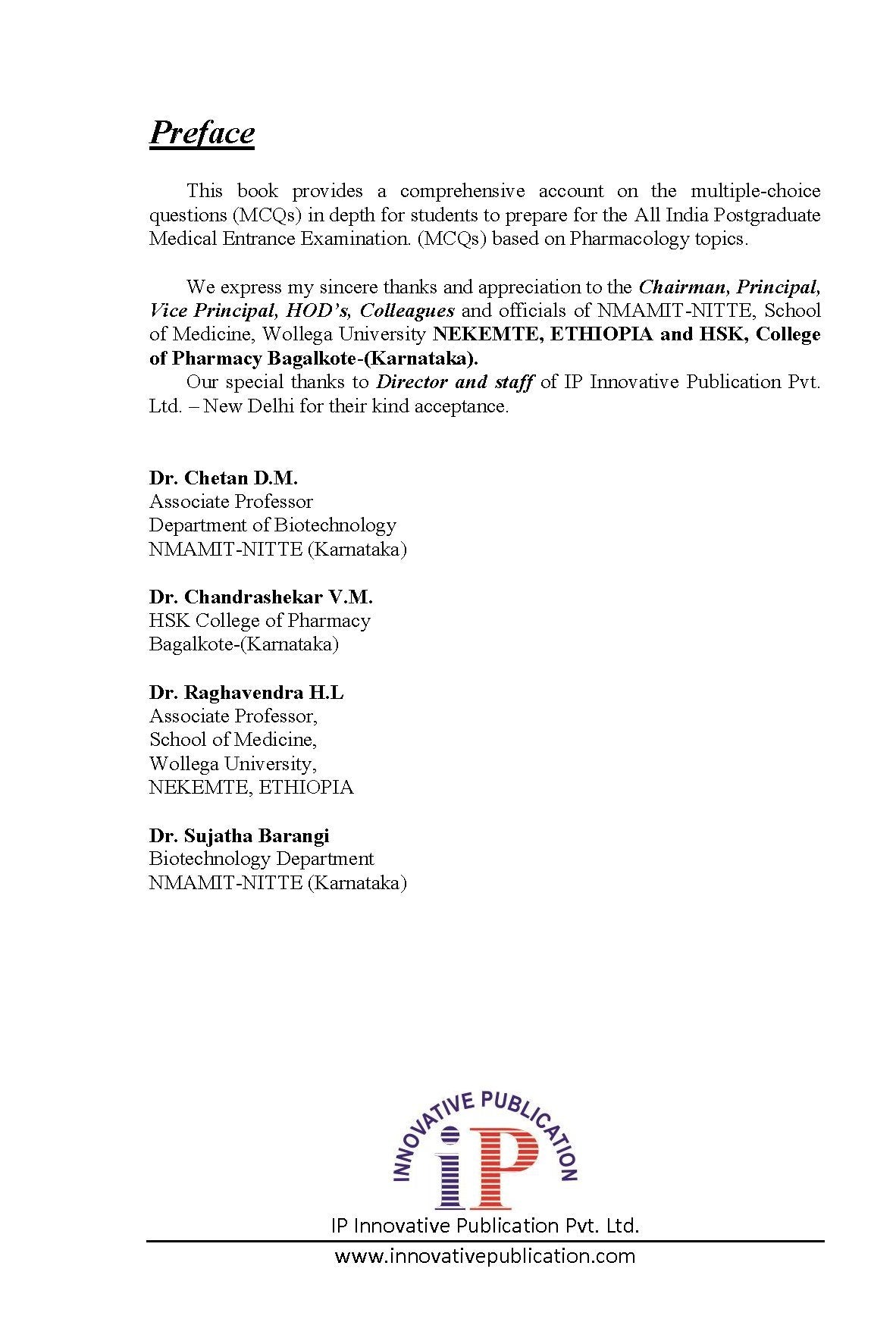Pharmacology MCQ for All India Postgraduate Medical Entrance Examination - Retail Maharaj