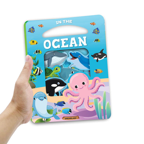 In the Ocean Die Cut Window Board Book for Kids Age 3+ | Early Learning Picture Book with Fun Sea Creature Facts, Bright Illustrations & Toddler-Friendly Die-Cut Pages - Retail Maharaj