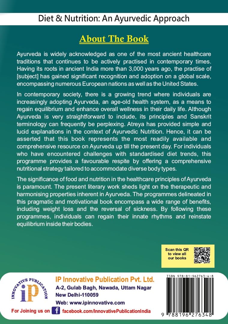 Diet and Nutrition: An Ayurvedic Approach - Retail Maharaj