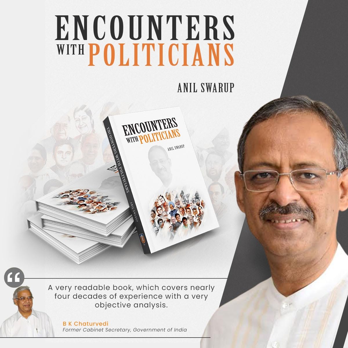 Encounters with Politicians By Anil Swarup (Hardback) I Public Administration I Unique Publishers I (Hardback, Anil Swarup) - Retail Maharaj