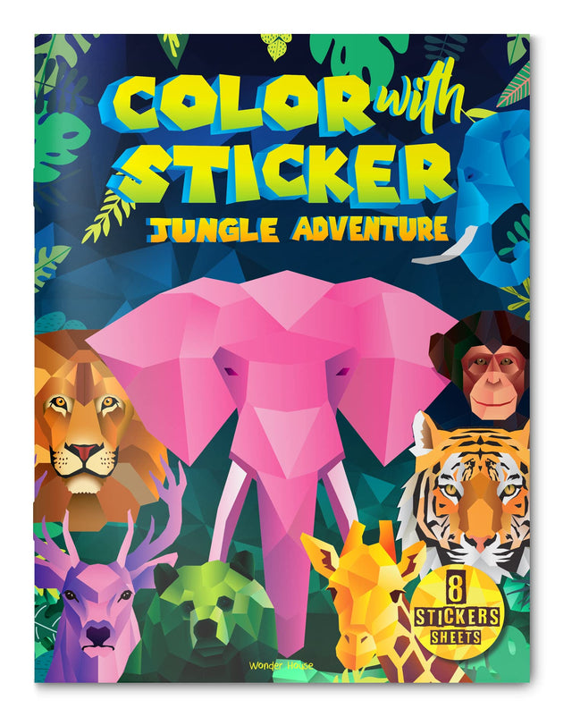 Color with Sticker - Jungle Adventure - Retail Maharaj