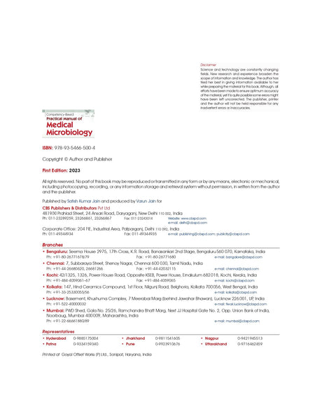 COMPETENCY BASED PRACTICAL MANUAL OF MEDICAL MICROBIOLOGY (PB 2023) - Retail Maharaj