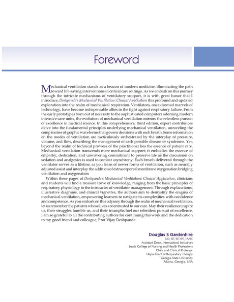 Deshpandes Mechanical Ventilation Clinical Application 3Ed (Hb 2025) - Retail Maharaj