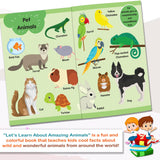 Hello Friend Books Let's Learn Giant Board Book: Animals - Large Board Book with Beautifully Illustrated Images for Children to Learn - Retail Maharaj