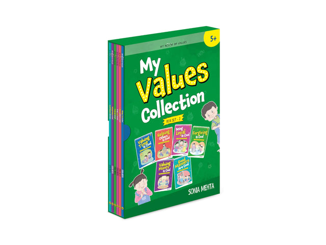 My Book of Values: Box Set 2 | A Set of 6 Exciting Story cum Activity Books | Illustrated Storybooks on Values and Good Behaviour | Helping Others, Valuing Time, Valuing Money, Loyalty, Good Manners, Forgiveness | Ages 5 + - Retail Maharaj