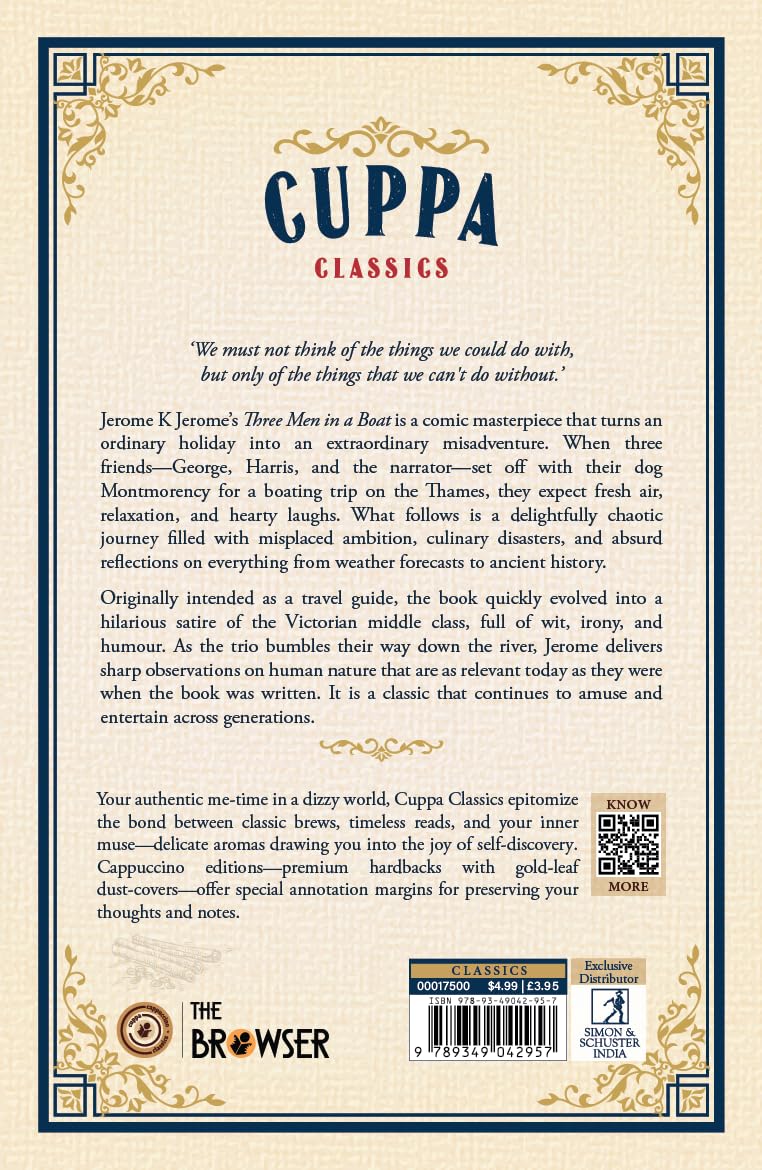 Three Men in a Boat (To Say Nothing of the Dog) (Cuppa Classics) - Retail Maharaj