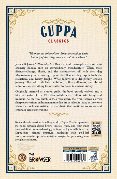 Three Men in a Boat (To Say Nothing of the Dog) (Cuppa Classics) - Retail Maharaj