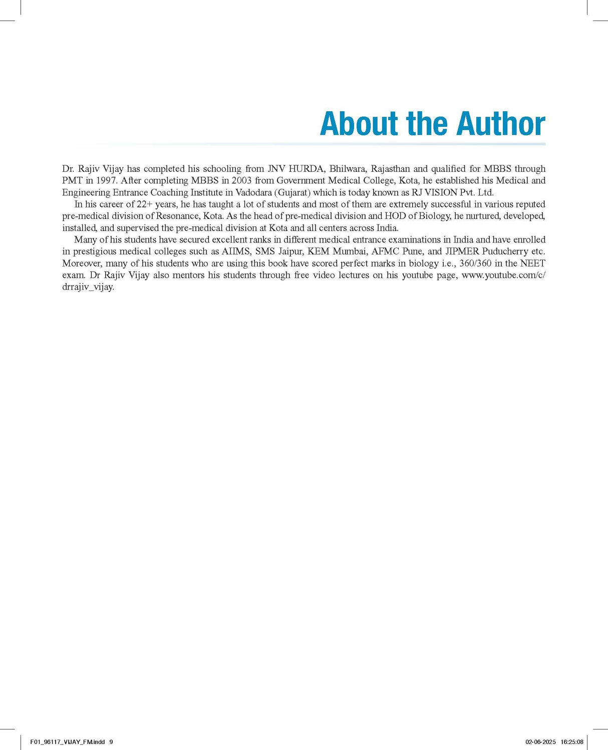 Pearson Objective Biology for NEET Volume I – 2026 | As Per NCERT & NMC Syllabi | 9500+ MCQs to Strengthen Exam Practice | Chapter wise PYQ & NEET ... as Per NEET Exam Pattern | - 7th Edition: 1 - Retail Maharaj