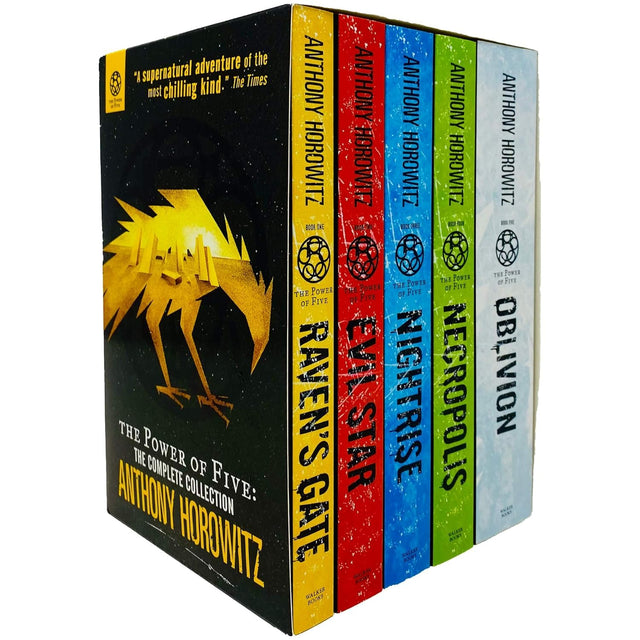 Power of Five Books Collection 5 Books Set by Anthony Horowitz (Raven's Gate, Evil Star, Night Rise, Necropolis and Oblivion) - Retail Maharaj