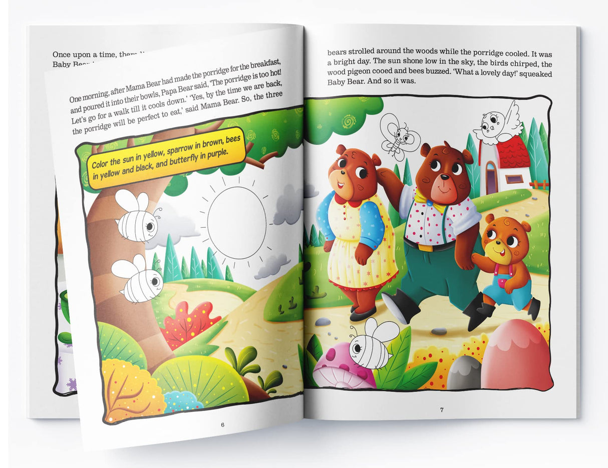 Fairy Tales Comprehension – Goldilocks and the Three Bears Read & Understand Classic Tales | Enhance Reading Comprehension & Vocabulary | Ages 5–8 | 2+ Hours of Learning Fun - Retail Maharaj