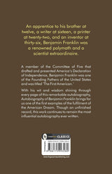 The Autobiography of Benjamin Franklin: Founding Father's Life Story | American Statesman | Enlightenment Thinker | Self-Made Man | Historical Memoir | Revolutionary Era - Retail Maharaj