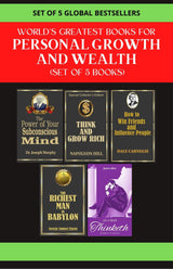 Worlds Greatest Books For Personal Growth & Wealth (Set Of 5 Books): Perfect Motivational Gift Set (Think And Grow Rich|How To Win Friends & Influence People|The Power Of Your Subconscious Mind - Retail Maharaj